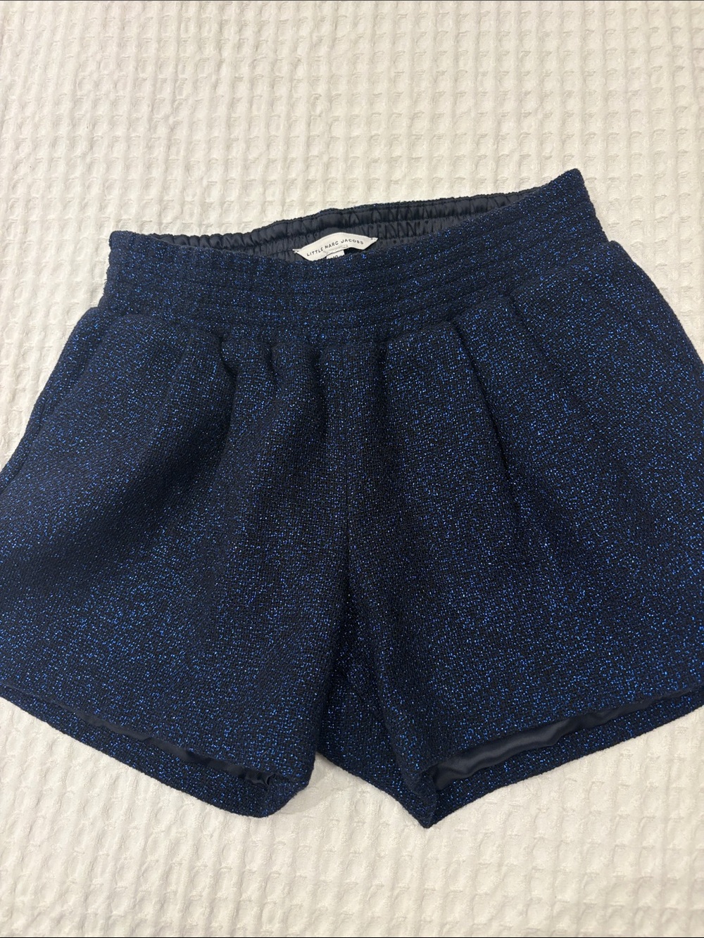 Little Marc Jacobs Navy Sparkle Athletic Shorts